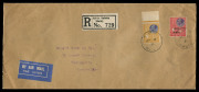AUSTRALIA: Postal History: 1931-1944 inward airmail covers from Western Europe to Australia with MALTA 1931-32 covers (2) from Valletta to Melbourne (registered) or Canowindra (NSW) franked 10½d and 4½d for double and single airmail surcharge to Italy, th - 2