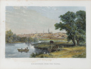 NICHOLAS CHEVALIER (1828-1902), I.) Melbourne From The Yarra, JOHN SKINNER PROUT (1805-1876), II.) Australian A Shepherd's Hut, JAMES CHARLES ARMYTAGE (1820-1897), III.) Melbourne From The St Kilda Road, J. SADDLER (engraver), IV.) A Home In The Bush,