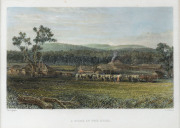 NICHOLAS CHEVALIER (1828-1902), I.) Melbourne From The Yarra, JOHN SKINNER PROUT (1805-1876), II.) Australian A Shepherd's Hut, JAMES CHARLES ARMYTAGE (1820-1897), III.) Melbourne From The St Kilda Road, J. SADDLER (engraver), IV.) A Home In The Bush, - 4