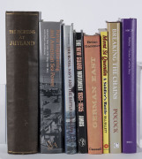 MILITARY TITLES: selection of titles incl. "The Fighting at Jutland" (c.1920, scarce), "Naval Engineering and American Sea Power", "Breaking the Chains - The Royal Navy's War on Slavery" by Pocock, "Christian IV and his Navy" by Bellamy, "Royal Navy and t
