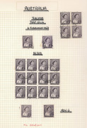 AUSTRALIA: Other Pre-Decimals: 1962-65 & 1966-69 specialist used collections with focus on Helecon/Non-Helecon paper types & varieties incl. 8d Tiger Cat "Weak Entries" (4), 1962 5d Inland Mission numerous annotated varieties, 5d Churchill "Retouch below - 2