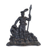 A Bonnie Prince Charles cast iron door stop, English, 19th century - 2
