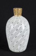 Murano glass latticino vase, Italian, circa 1960, original foil label "Murano Glass, Made In Italy", 15cm high - 2