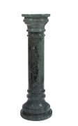 A French green marble pedestal, 19th century, ​101cm high - 2