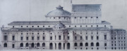 ARTIST UNKNOWN, architectural study, photo lithograph (late 20th century), ​36 x 88cm