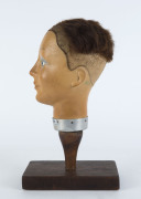 A French mannequin shop display head with unusual haircut, circa 1930s, ​40cm high - 2