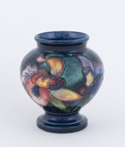 MOORCROFT "Orchid" pattern pottery vase, late 1920s, impressed "Moorcroft, Made In England", 9cm high250