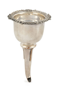 A Georgian Sheffield plate wine funnel, early 19th century, 15.5cm long
