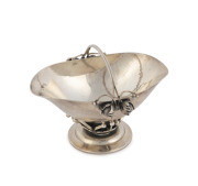 GEORG JENSEN "Candy Basket", Danish sterling silver basket, circa 1945-1951, stamped "Georg Jensen, Denmark, Sterling, 235 A", ​7cm high, 9.5cm wide, 108 grams