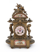 SEVRES French porcelain and gilt bronze mantel clock, 19th century ​37cm high