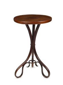 THONET (attributed) Austrian bentwood table, circa 1900, ​80cm high, 49cm diameter