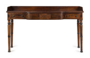 An English Georgian sideboard, mahogany and ebony with oak secondary timbers, circa 1800, ​94cm high, 159cm wide, 51cm deep