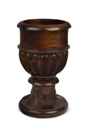 A Georgian carved timber urn, circa 1800, ​29.5cm high