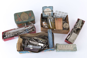 Collection of assorted antique and vintage medical equipment (qty)