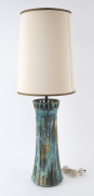 ALVINO BAGNI Sea Garden Pottery lamp with shade, Italy, circa 1960s, ​88cm high