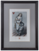 EM PICHARD (France), I.) Imperales du Dames, hearts, II.) Imperales du Dames, clubs, coloured engravings, ​43 x 27cm - 4