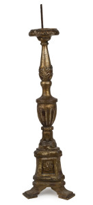 A French carved giltwood torchère, 19th century, 81cm high