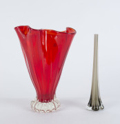 Two Murano glass vases, circa 1960s, ​30cm and 26cm high