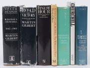 WINSTON CHURCHILL - 1970s-80s TITLES BY OFFICIAL BIOGRAPHER MARTIN GILBERT: - comprising "The Challenge of War 1914-16", "The Stricken World 1916-22", "Finest Hour 1939-41", "Road to Victory 1941-45" & "Never Despair 1945-65"; also "Churchill - a Biograph