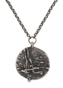 MATCHAM SKIPPER (1921-2011) [attributed], Montsalvat, Melbourne, Australian sterling silver pendant on chain, circa 1960s, stamped "STG. SIL.", the pendant 4cm high