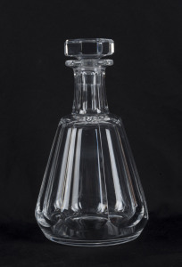 BACCARAT "Talleyrand" French crystal decanter, 20th century, acid etched factory mark "Baccarat, France", 22cm high