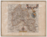 ANTIQUE MAP CHRISTOPHER SAXTON (c1540 - 1610) OXONIENSIS Comitatus, vulgo Oxfordshyre OXFORDSHIRE, ENGLAND: c.1607 hand-coloured copper engraved, somewhat foxed, 33 x 41.5cm (sheet size)..