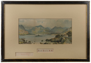 Edwin Aaron PENLEY (British, 1828 - 1893) Loch Leven and Loch Fine, watercolours on paper, both signed and dated "1880" in early frames,