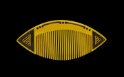 AUGUSTE BONAZ French Art Deco hair comb, celluloid and diamant&eacute;s, circa 1925, signed on reverse, 8.5cm wide