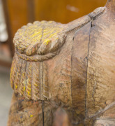 A 19th century ship's masthead figure of Don Francisco Assis de Bourbon, carved wood with remains of painted finish, circa 1850, 135cm high - 4