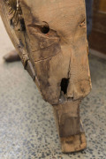 A 19th century ship's masthead figure of Don Francisco Assis de Bourbon, carved wood with remains of painted finish, circa 1850, 135cm high - 7