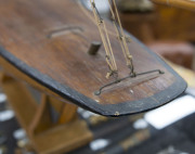 An antique pond yacht with huon pine hull, late 19th early 20th century, 156cm high - 8