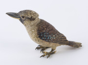 FRANZ BERGMANNFRANZ BERGMANN, Austrian cold painted bronze kookaburra, early 20th century, stamped under the tail, 13cm long, Austrian cold painted bronze kookaburra, early 20th century, stamped under the tail (illegible), ​13cm long - 4