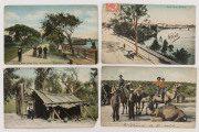 POSTCARDS: ABORIGINAL SUBJECTS, collection of (43) real photo cards, circa 1905-10, almost all postally used and the subjects mainly from identified locations: Queensland (5), South Australia (2), Tasmania (2), Victoria (10), Western Australia (14), and g - 9