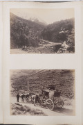 TASMANIA and NEW ZEALAND photo album with 66 albumen photo prints, sheet size predominantly 17 x 24cm; photographic views by John Watt Beatie, Stephen Spurling as well as a selection of New Zealand views by John Richard Morris, 19th century, ​album 40.5cm - 5