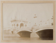 Circa 1901 Duke of Cornwall and York photo album with 12 albumen prints showing Melbourne Swanston Street commemorative archways, ​image size 15 x 20cm - 4