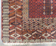 A Turkoman Hutchli rug, hand-woven, early 20th century, ​150 x 125cm - 2