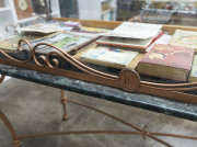 A custom-built jewellery display cabinet, wrought iron and glass with DC monogram (The Diamond Company, Melbourne), late 20th century, 110cm high, 120cm wide, 58cm deep - 2