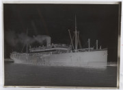 GLASS PLATE NEGATIVES - SHIPS: 1890s-1930s Melbourne Steamship Co ships comprising Brisbane (2), Dimboola (3), Duntroon (2), Ellaroo (2), Hobart, Kapunda, Lowana (3), Mernoo, Monaro, Perth, Sydney & Woolgar (2), all 16.5x12cm. (20) - 3