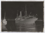 GLASS PLATE NEGATIVES - SHIPS: 1890s-1930s Melbourne Steamship Co ships comprising Brisbane (2), Dimboola (3), Duntroon (2), Ellaroo (2), Hobart, Kapunda, Lowana (3), Mernoo, Monaro, Perth, Sydney & Woolgar (2), all 16.5x12cm. (20) - 5