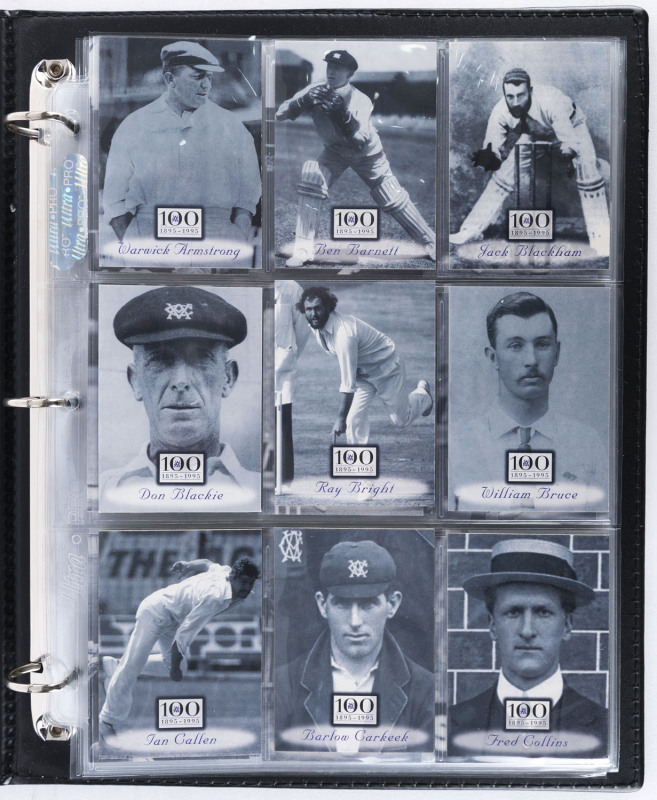 1996 Victorian Cricket Card set of (100) by Futera in special album; set #616 of 1000.