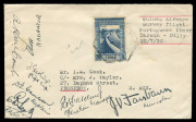 AUSTRALIA: Aerophilately & Flight Covers: 22 July 1939 (AAMC.873) Darwin - Dili flown intermediate, signed by the entire crew & the Minister for Civil Aviation "JV Fairbairn", Cat $300+.