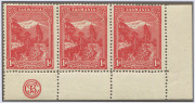 TASMANIA: 1905-11 (SG.250) Typo Using Electrotyped Plates 1d rose-red selection incl. mint Wmk Upright P.12½ & P.11 blocks of 4 and Wmk Sideways P.11 (SG.250e) block of 4 and a mint single, used examples incl. Worn Plate strip of 4 and pair; also 1d carmi