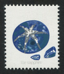 AUSTRALIA: Decimal Issues: 1973-74 (SG.552ab) 10c Star Sapphire "Black omitted" ('10c AUSTRALIA'; 'star sapphire' very faint at base), MUH, Cat. £275. (BW:648c - Cat $300).