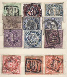 NEW SOUTH WALES: RAILWAY STAMPS: 1890s-1970s disorganised array in stockbook with pre-decimals 1891-1917 to 3/- incl. 3d blue (2) & 6d (3, in red, plus two orange shades) & 1/- (3), 1929-48 to 2/- (4), duplicated Decimals to $5 (11) & $10 incl. $4 block of 4; condition variable. (few 100s)