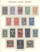 AUSTRIA: 1883-1937 valuable mostly mint collection in Schaubek hingeless album largely complete for period (ex M/Ss) with 1883 Numerals to 20k plus 50kr used, 1890-96 to 2g (both), 1899 Without Varnish Bars to 4kr, 1904 With Varnish Bars to 72h, 1905-07 W