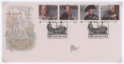 AUSTRALIA: Postal Stationery: Envelopes: 1975-78 (BW.EP73) 18c QEII Envelope (145x90mm) "Albino Impression" with 2c Crab added and tied by YARRAVILLE '19JY78' datestamp, unaddressed, signed by Dr Phillip Law (Antarctic Explorer & ANARE leader). Rare, albi - 3