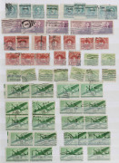 UNITED STATES OF AMERICA: A used collection/accumulation in 3 albums. Many interesting and desirable blocks including Scott 542 ($5 Franklin) blk.6, Scott 573 ($5 Head of Freedom) blk.6, blk.4 and a pair, Sc.748 multiples incl. Plate blks.6, back-of-the-b - 4