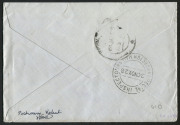 INDIA - Aerophilately & Flight Covers: EVACUATION OF KABUL EMERGENCY AIRMAIL: 13-30 Nov.1928 (BEA.28.13) cover despatched from Cornwall for delivery to Col. Sir Francis Humphrys at The British Legation, Kabul; bearing a fine backstamped example of the "SP - 2