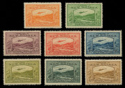 NEW GUINEA: 1939 (SG.212-225) ½d to £1 Bulolo Air set, faint spot on 10/-, otherwise well centred, fresh and unmounted, Cat. £1100 plus substantial premium for MUH. - 2