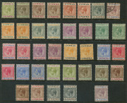 CYPRUS: 1894-1960 Collection mostly mint with QV 1894-92 to 45pi, KEVII 1902-04 4pi, 6pi & 12pi, 1904-10 to 45pi plus few used incl.12pi & 18pi, KGV 1912-15 to 18pi mint plus used 45pi, 1921-23 to 45pi (2), 1928 50th Anniversary to £1, 1934 to 45pi, 1938- - 2